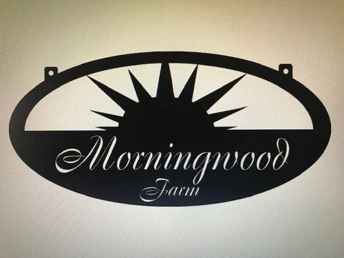 Metal Sun Sign 3ft Custom Sign Metal House Sign