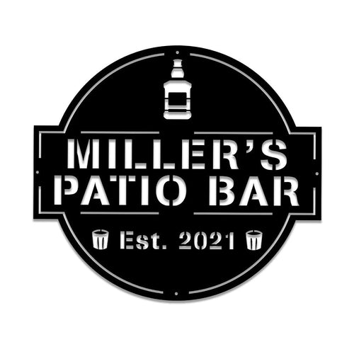 Personalized Metal Patio Bar Sign, Custom Pub, Tap, Caf, Home Wall Decor, Metal Laser Cut Metal Signs Custom Gift Ideas