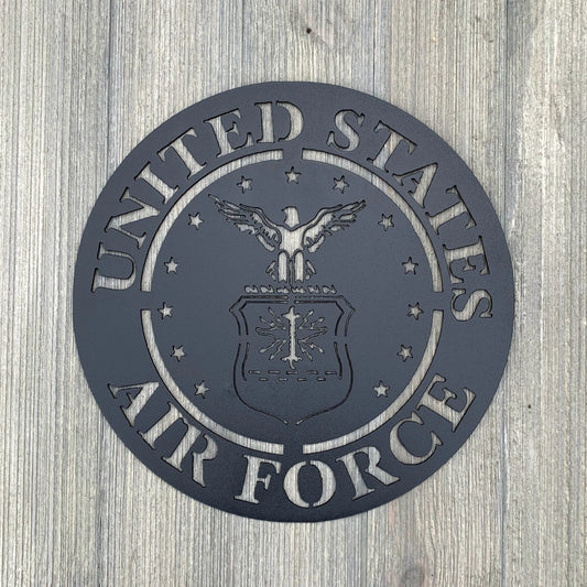 United States Airforce Metal Sign Cutout Cut Metal Sign Wall Metal Art - 8 inches - metal sign