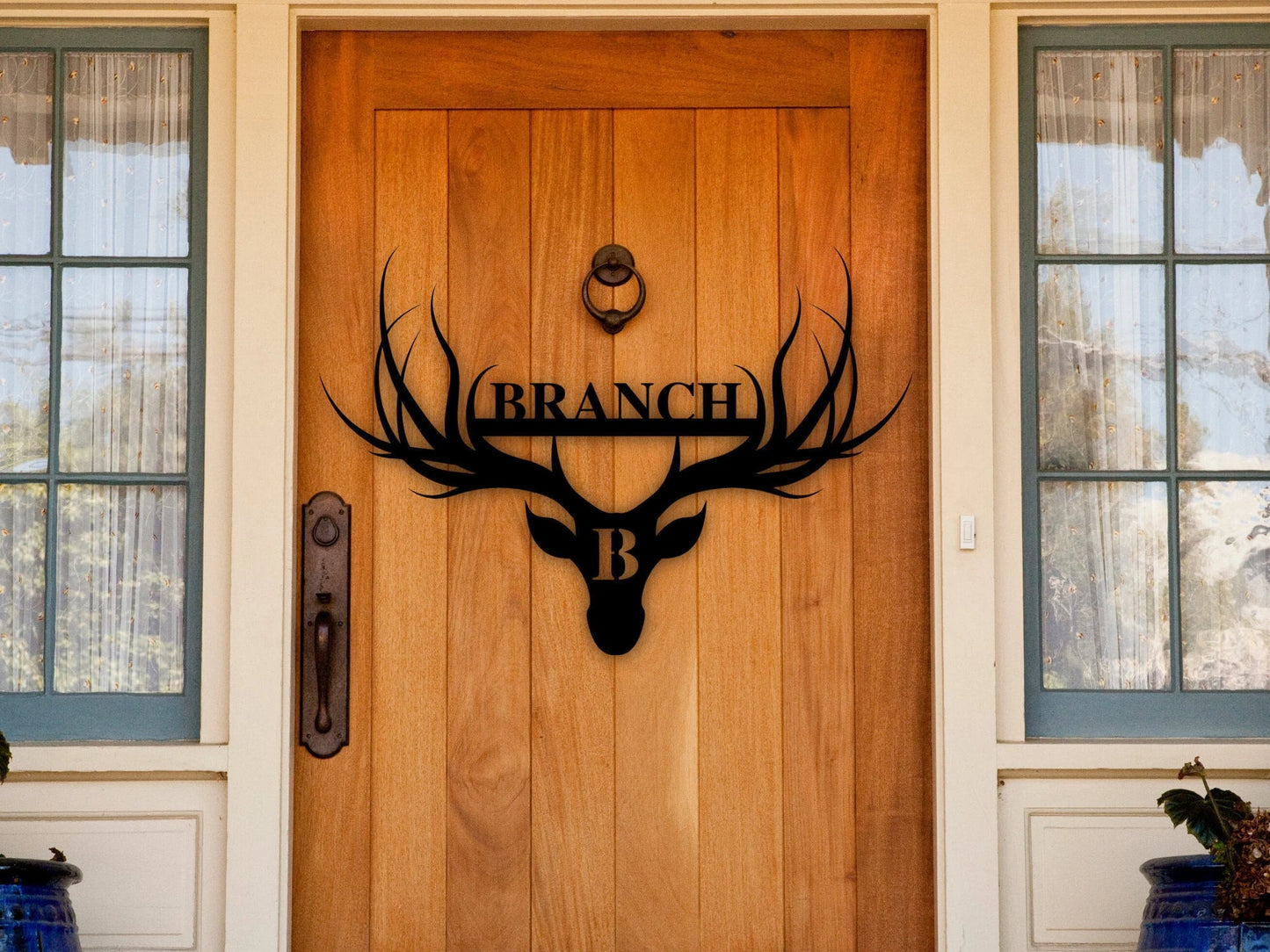 Deer Last Name Sign, Metal Deer Sign, Antler Wall Sign, Hunting Present, Man Gift, Deer Family Name Sign, Hunter Valentines Gift, Camp Sign Laser Cut Metal Signs Custom Gift Ideas