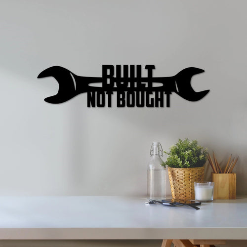 Built Not Bought Sign Garage Decor Garage Quote Garage Gifts For Men Gifts For Boyfriend Husband Dad Hot Rod Sign