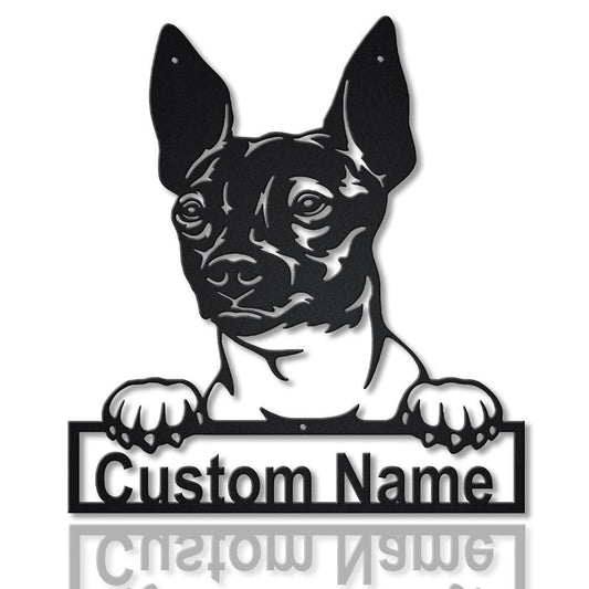 Personalized American Hairless Terrier Dog Metal Sign Art, Custom American Hairless Terrier Dog Metal - metal sign