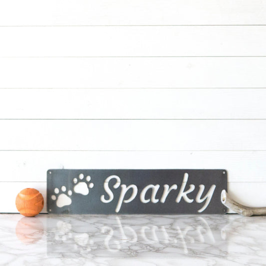 Custom Dog House Sign, Dog Sign, Personalized Dog Sign, Metal Dog Sign, Gifts For Dog Owners, Gifts For - metal sign