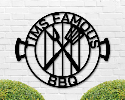 Patio Sign, Outdoor Bar And Grill Sign, Bbq Pit Sign, Grill And Chill Sign, Personalized Grill Sign, Metal Sign, Porch Sign, Backyard Grill Laser Cut Metal Signs Custom Gift Ideas