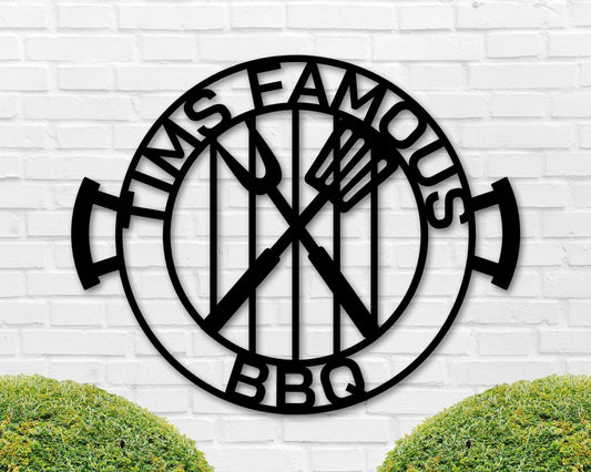 Patio Sign, Outdoor Bar And Grill Sign, Bbq Pit Sign, Grill And Chill Sign, Personalized Grill Sign - metal sign