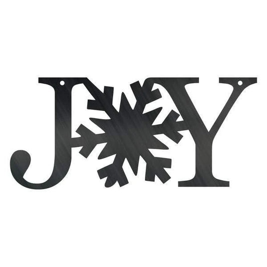 Joy Snow Flake Customized Metal Signs Custom Metal Sign Custom Signs Metal Sign - 8 inches - metal sign