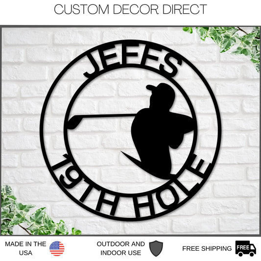 Golf Sign, Golf Gift For Boys, Personalized Golf Sign For Boys Room, Metal Golf Sign, Coach Sign, Sports - metal sign