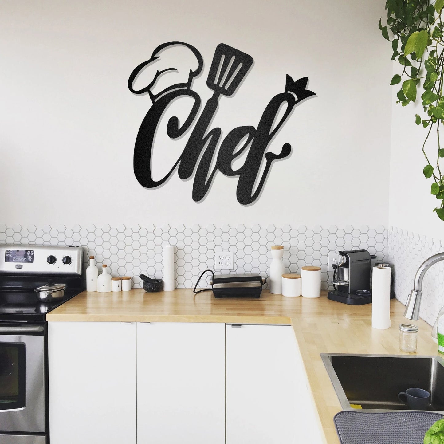 Chef Cooking For Kitchen Lover Decor Wall Art Cut Metal Sign Laser Cut Metal Signs Custom Gift Ideas