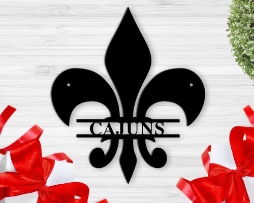 Personalized Metal Sign Wall Mount Personalized Fleur De Lis Pesonalized Fleur De Lis Last Name Fleur De Lis Fleur De Lis Signsign