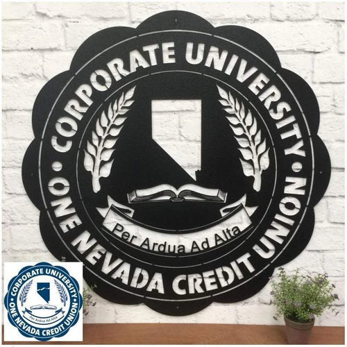 Round Custom Business Logo Sign, Cut Metal Sign, Metal Wall Art, Metal House Sign Laser Cut Metal Signs Custom Gift Ideas