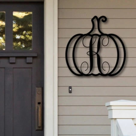Personalized Pumpkin With Family Name Monogram For Fall Home Decor, Wedding Gift, Engagement Gift - wedding detail