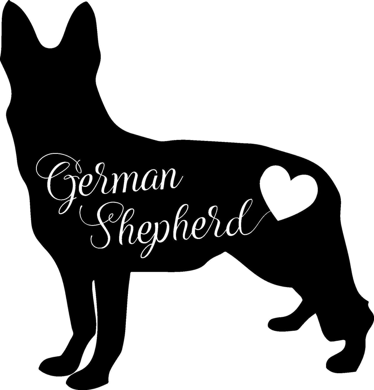 Dogs German Shepherd Puppy Love Lover Of Animals Pet Lover Metal Sign Stainless Steel Weatherproof Wall Decor