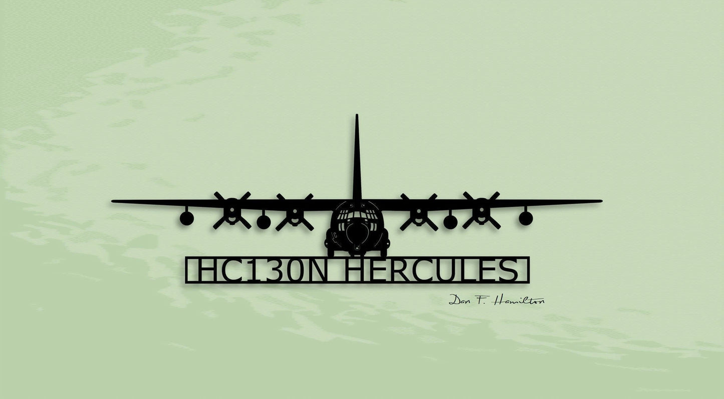 Hc130n Hercules Combat King Metal Sign Cut Metal Sign Wall Decor