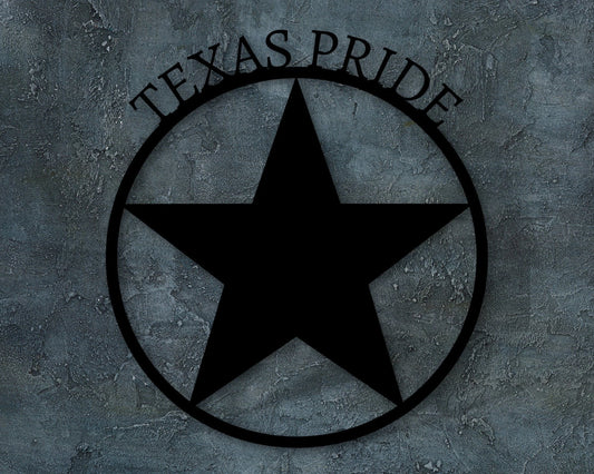 Custom Texas Sign Texas Star Lone Star Family Name Sign Southern Decor Personalized Sign Custom House Sign - 8 inches - metal sign