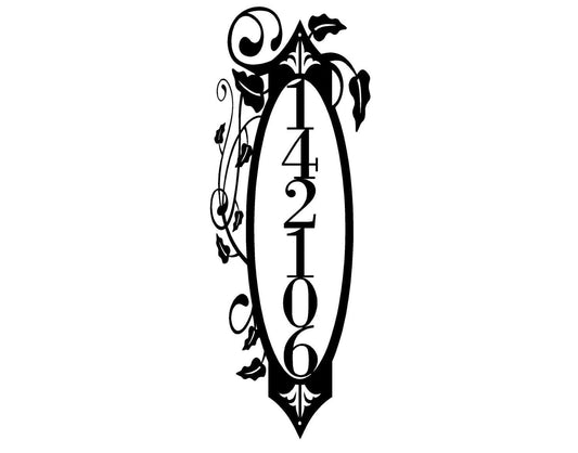 Personalized Metal House Numbers, Address Plaque, Metal Sign, House Number Plaque, House Numbers, Custom - metal sign
