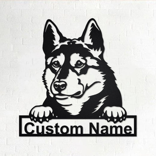 Personalized Custom Laika Dog Metal Sign for Dog Lover Custom Name