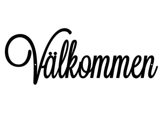 V u Welcome Metal Sign Swedish Welcome Scandinavian Sweden Welcome Sign Outdoor Sign Sign