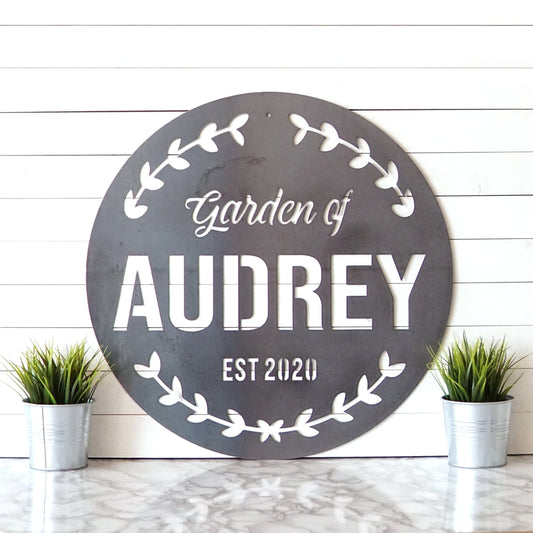 Personalized Garden Sign, Custom Garden Sign, Garden Plaque, Metal Garden Sign, Outdoor Sign, She Shed - metal sign