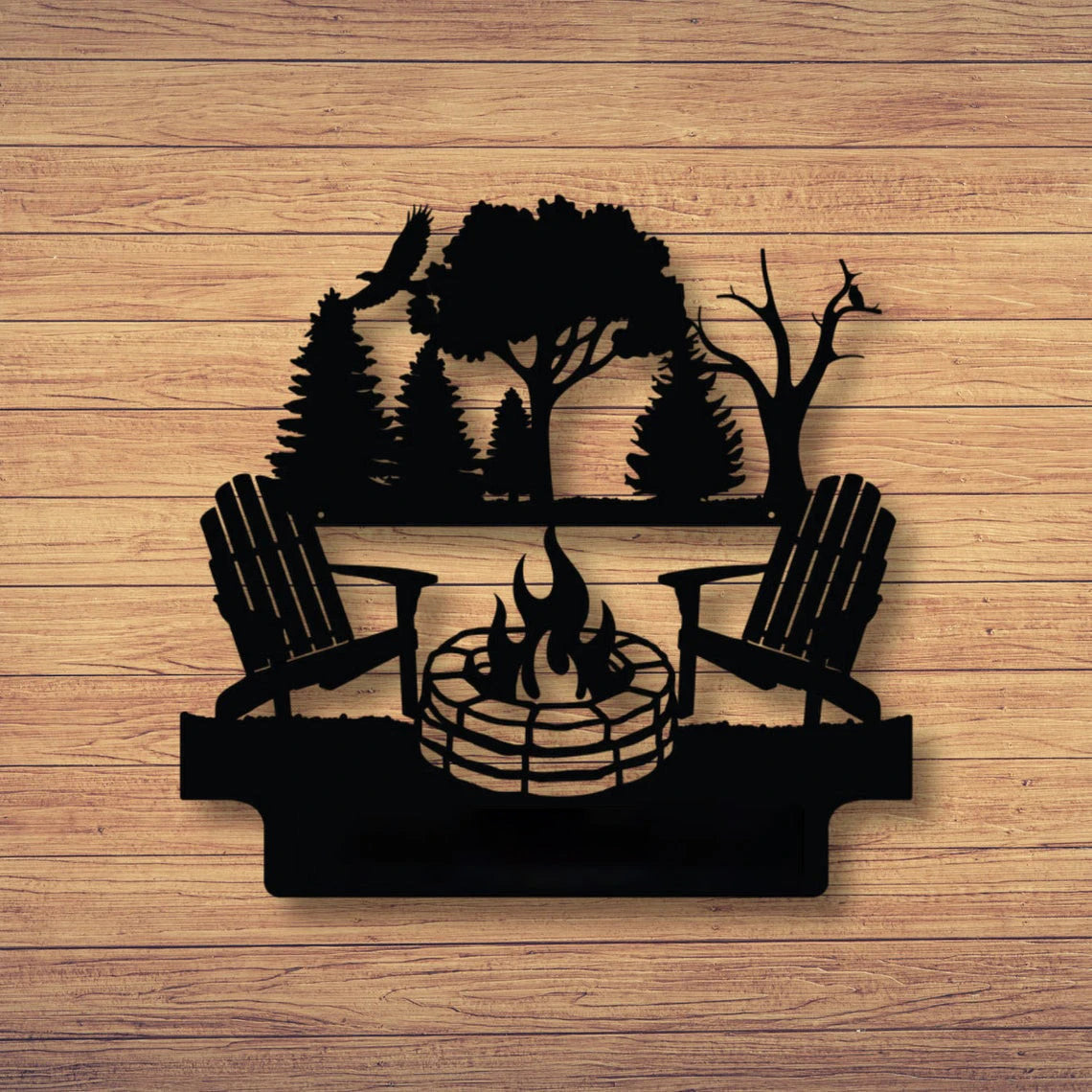 Campfire Camping Cut Metal Sign Laser Cut Metal Signs Custom Gift Ideas