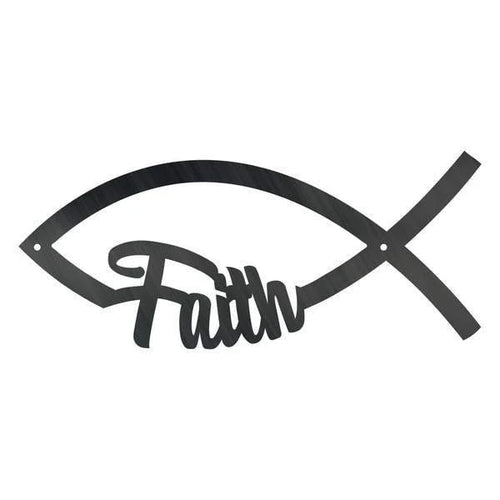 Fish Faith Customized Metal Signs Custom Metal Sign Custom Signs Metal Sign