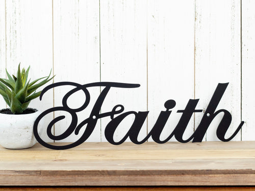 Faith 14. X 4.faith Sign Spiritual Religious Inspirational Metal Sign Wall Decor