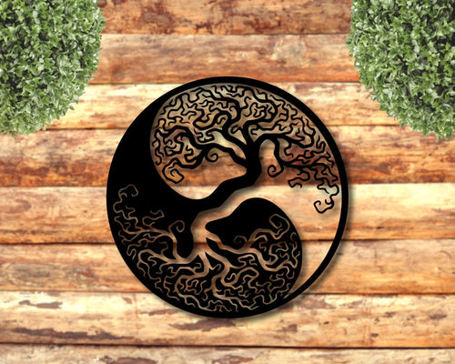 Yin&yang Sign Wall Hangings Wall Decor Housewarming Gift Minimalist Office Decor Metal Wall Sign