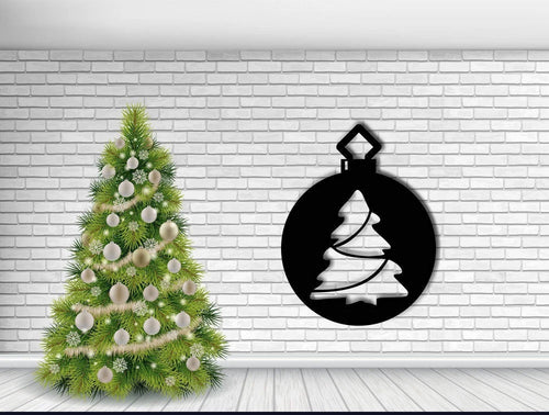 Christmas Tree Sign Christmas Bell Sign Christmas Decoration Metal Wall Decor Entryway Sign Wall Hangings Merry Christmas Gift Metal