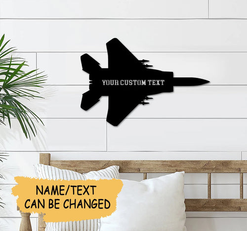 Custom Name Text US Air Force Cut Metal Sign Laser Cut Metal Signs Custom Gift Ideas