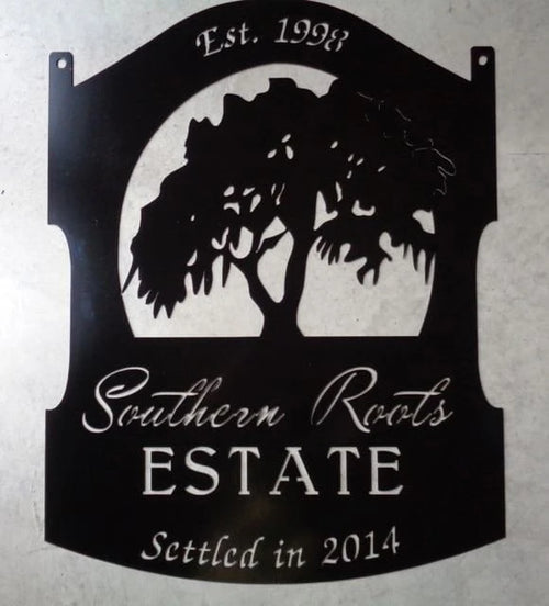 Metal Bear Signbear And Cubs Sign Bear Evergreen Sign Customized Metal House Sign