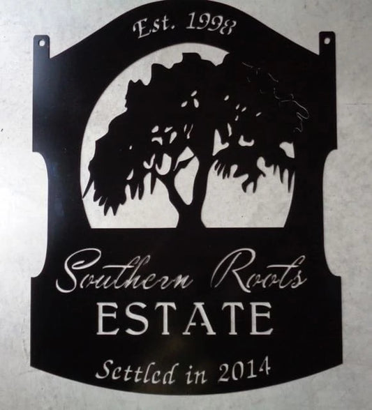Metal Bear Signbear And Cubs Sign Bear Evergreen Sign Customized Metal House Sign - 8 inches - metal sign
