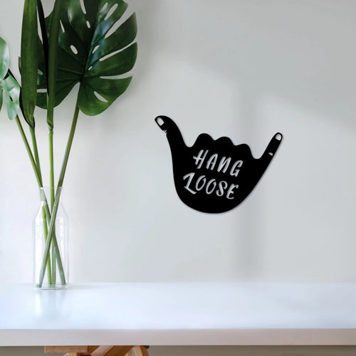Hawaiian Surf Gifts Hang Loose Sign Hawaii Decor Shaka Sign Hawaiian Art Islander Sign Beach House Tropical Decor