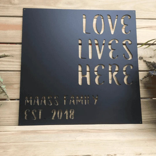 Personalized Quote Sign Cut Metal Sign Metal House Sign - 8 inches - metal sign