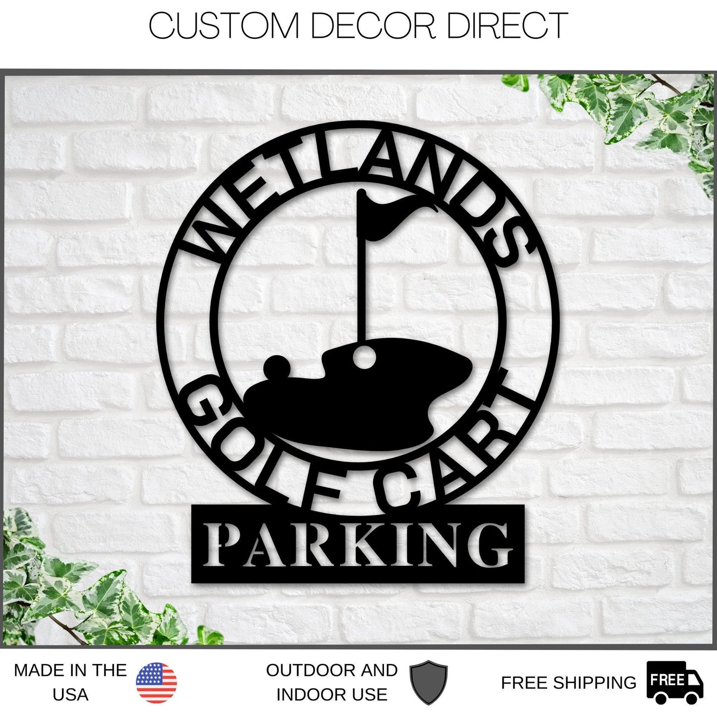 Personalized Golf Sign, Gold Cart Parking Sign, Metal Wall Art, Metal Sign, Custom Golf Sign, Gift For Him, Golf Gifts, Man Cave Sign, Sign Laser Cut Metal Signs Custom Gift Ideas