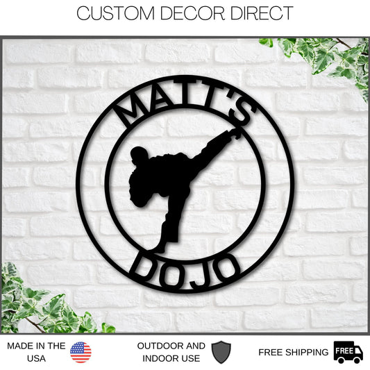 Martial Arts Sign, Karate Metal Sign, Mma Gym Sign, Brazilian Jiujitsu, Judo, Karate Dojo Decor - metal sign