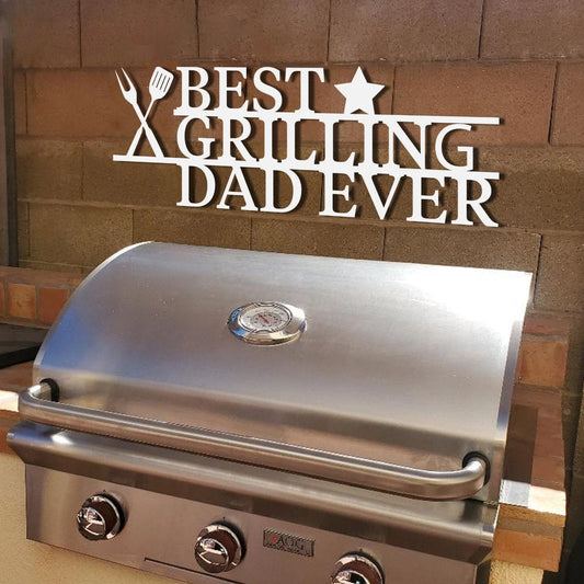 King Of The Grill Master, Personalized Metal Bbq Sign, Kitchen Metal Sign, Grill Gifts For Dad - metal sign