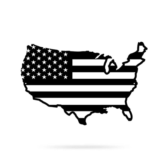 American Flag Wall Deeeecor Cut Metal Sign Metal House Sign