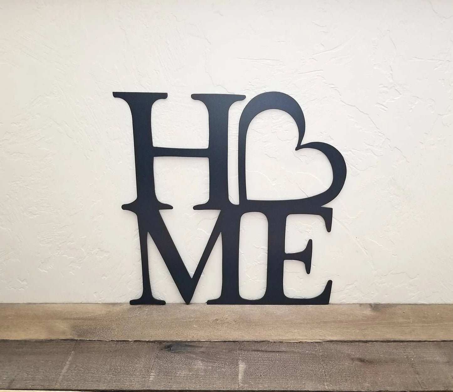 Heart Home Sign Metal Wall Decor Home Word With Heart Living Room Decor Word Art Cutout Housewarming Home Sign