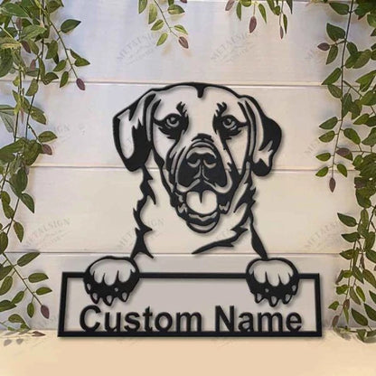 Black Mouth Cur Dog Personalized Metal Wall Decor, Cut Metal Sign, Metal Wall Art, Metal House Sign, Metal Laser Cut Metal Signs Custom Gift Ideas