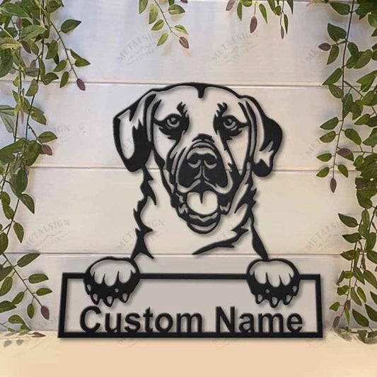 Black Mouth Cur Dog Personalized Metal Wall Decor, Cut Metal Sign, Metal Wall Art, Metal House Sign, Metal Laser Cut Metal Signs Custom Gift Ideas