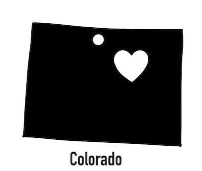 Colorado State Ornament Cut Metal Sign Wall Decor Metal Sign Metal Art - 8 inches - metal sign