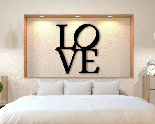 Metal Love Decor Custom Peace Gift Custom Peace Love Sign Hippie Metal Decor Love Decor Custom Metal ations Wacky Hippie Love - 8 inches - metal sign