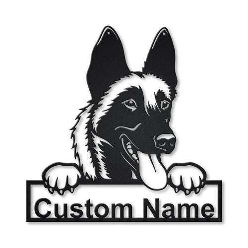 Personalized Malinois Dog Metal Sign Art, Custom Malinois Dog Metal Sign, Birthday Gift, Animal Funny, Father's Day Gift, Laser Cut Metal Signs Custom Gift Ideas