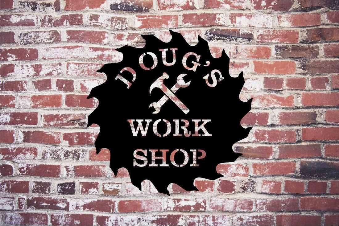 Work Shop Metal Sign Work Shop Garage Sign Work Shop Sign Work Shop Metal