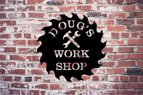 Work Shop Metal Sign Work Shop Garage Sign Work Shop Sign Work Shop Metal