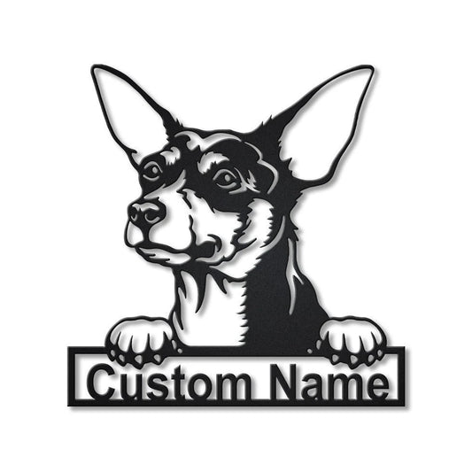 Personalized Toy Fox Terrier Dog Metal Sign Art, Custom Toy Fox Terrier Dog Metal Sign, Dog Gift - metal sign