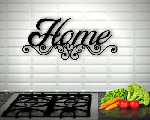 Sign For Kitchen Sign For Home Sign That Says Home Metal Signs Metal Wall Decor Signs