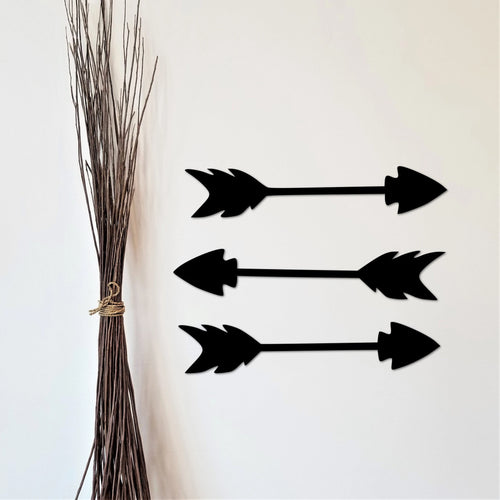 Metal Arrow Group Of 3 Arrows Arrows For Wall Bathroom Decor Bedroom Decor Single Arrows Wall Decorgallery Wall Decor
