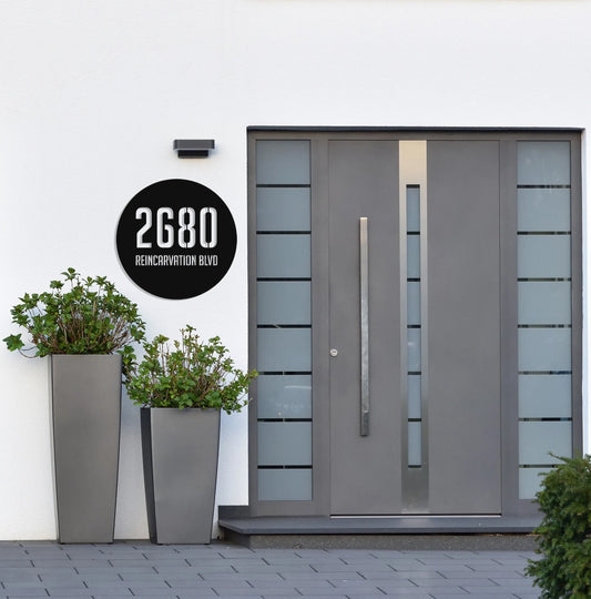 Custom House Number, Street Address Sign, Modern House Number, Custom Street Sign, Address Plaque - metal sign