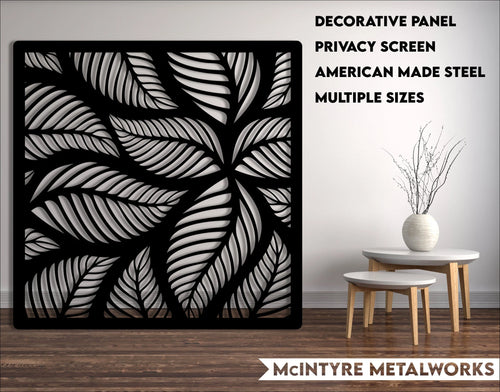 Metal Decorative Panel, Fence, Privacy Screen, Leaf Wall Art, Outdoor Or Indoor Dp6 Laser Cut Metal Signs Custom Gift Ideas