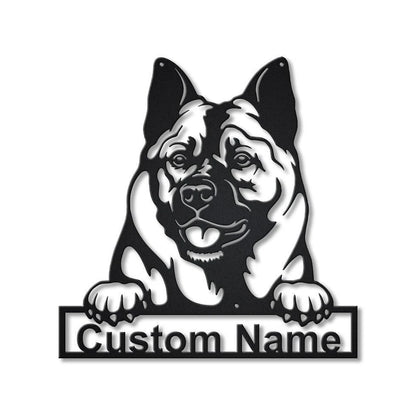 Personalized Norwegian Elkhound Dog Metal Sign Art, Custom Norwegian Elkhound Dog Metal Sign, Dog Gift, Animal Funny, Birthday Gift, Laser Cut Metal Signs Custom Gift Ideas